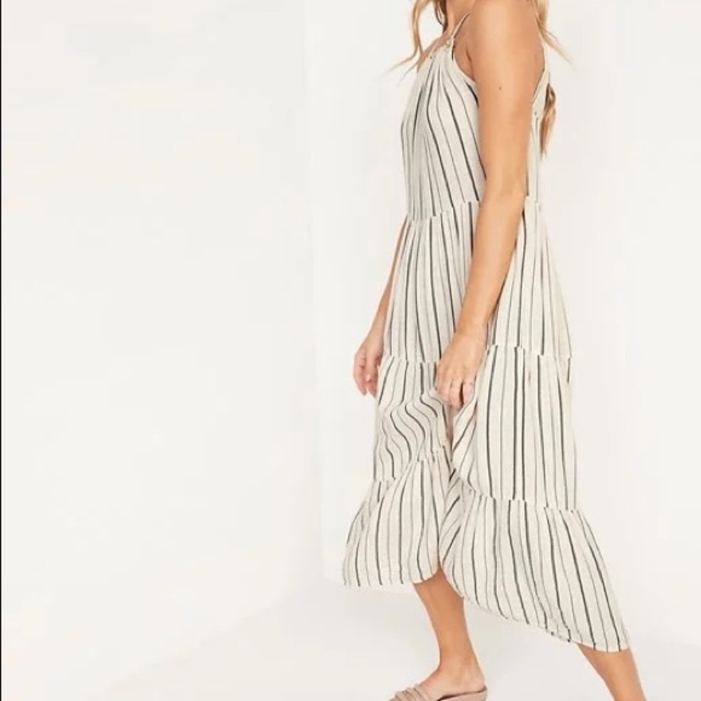 High neck maxi dress
